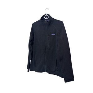 Patagonia Better Sweater Jacket Mens Medium Gray Full Zip Fleece Google Logo